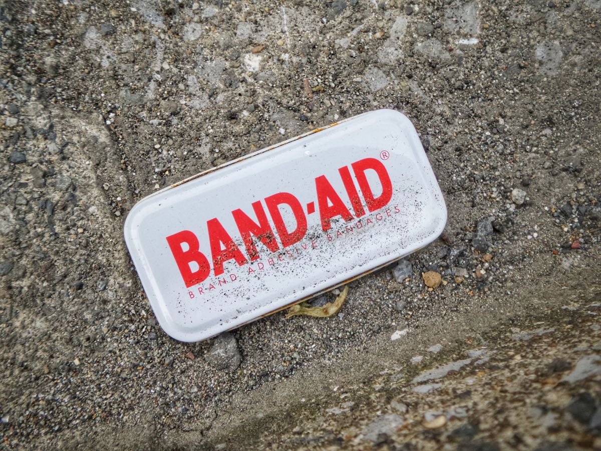 Picture of bandaid. A patch.